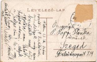 1916 Gyulafehérvár, Karlsburg, Alba Iulia; Lousenau szobor, Felső Károly kapu. Kaufmann Hermann kiad...