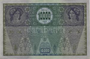 Ausztria/Osztrák-Magyar Bank 1918. 10.000K csak német nyelvű, vízszintes piros "Deutschösterrei...