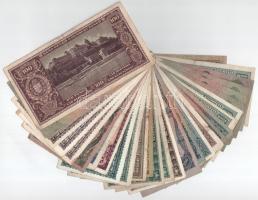 30db-os vegyes pengő és inflációs pengő bankjegy tétel T:F,VG