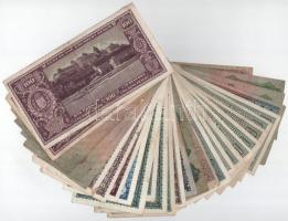 30db-os vegyes pengő és inflációs pengő bankjegy tétel T:F,VG