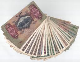 30db-os vegyes pengő és inflációs pengő bankjegy tétel T:F,VG