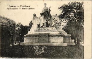 1913 Pozsony, Pressburg, Bratislava; Petőfi szobor / monument