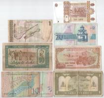 Vegyes: Albánia 1976. 10L + Bulgária 1991. 20L + Észak-Macedónia 2005. 10D + Kirgizisztán 1999. 1S +...