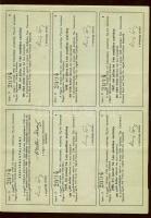 1947. Kötvényhelyettesítő elismervény 500$ névértékű Budapest/Magyar Egyesített Városi Kölcsönkötvén...