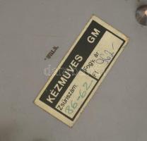 Will Károly: Díszdoboz. Bársony béléssel, kopással, d: 13 cm