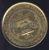 USA 1964. "Barry Morris Goldwater" Al emlékérem (aranyozva) T:1
