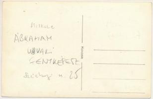 Miskolc, Ábrahám udvari fényképész műterme és üzlete, Merino, lovaskocsi. Széchenyi utca 25. photo (...