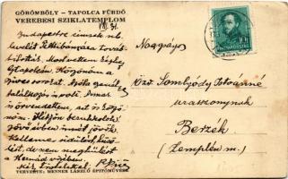 Miskolctapolca, Görömbölytapolca, Görömbölyi-Tapolca, Tapolca (Miskolc); Verebesi sziklatemplom. Ter...