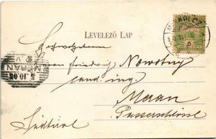 1903 Miskolc, Városház tér, piac, üzletek. Vadász M. kiadása, Dunky fivérek cs. és kir. udvari fényk...