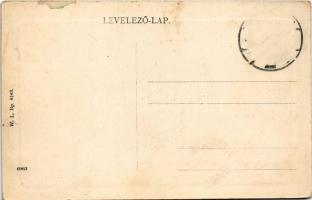 Miskolc, látkép, Giret Béla, Benderin Béla üzlete. W.L. Bp. 6193. (kopott sarkak / worn corners)