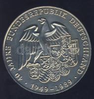 Németország 1989. "A berlini fal lebontása" fém emlékérem T:1