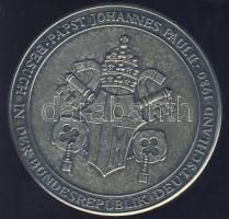 NSZK 1980. "II. János Pál pápa németországi látogatása" fém emlékérem T:1
