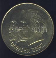NSZK 1986. "Daimler - Benz" aranyozott fém emlékérem T:1