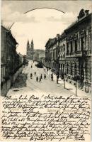 1905 Miskolc, Szemere utca, templom. Ferenczi B. kiadása (EK)