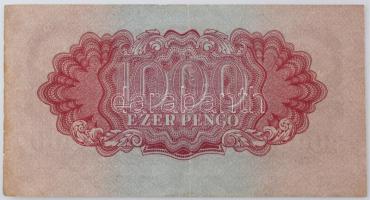 1944. 1000P "A Vörös Hadsereg Parancsnoksága" "TP 123878" T:F szép papír Adamo P...
