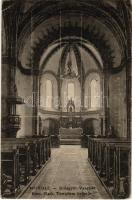 1925 Miskolc, Diósgyőr-Vasgyár, Római katolikus templom, belső. Fodor Zoltán kiadása (EK)