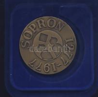 1977. "700 éves Sopron" Br emlékérem eredeti díszdobozban T:2