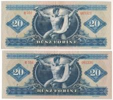 1965. 20Ft (2x) T:F
Hungary 1965. 20 Forint (2x) C:F
Adamo F14