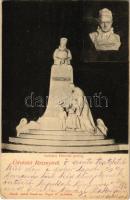 1906 Rozsnyó, Roznava; Andrássy Dénesné grófnő szobor. Fuchs Adolf kiadása, Vogel D. felvétele / monument (EK)