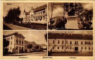1935 Jászberény, zárda, Hősök szobra, emlékmű, Tanítóképző, Laktanya (EK)