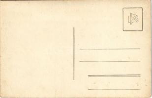 Bevonulás, díszkapu magyar zászlókkal, címerrel és "Isten hozott" felirattal / entry of th...