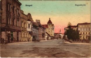 1913 Szeged, Dugonits tér, Markovics Lajos, Moskovitz Lajos üzlete. Bartos Lipót kiadása (fl)