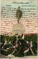 1905 Zombor, Sombor; Schweidel József szobor / monument