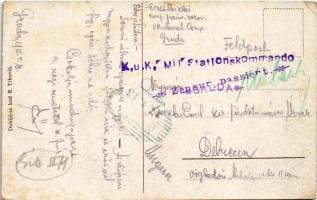 1915 Grude, street (EK) + "Zensur passiert"