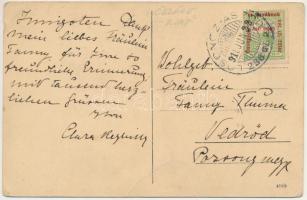 1915 Ipolykürt, Kürt, Kírt (Csalár, Celáre); Gróf Keglevich kastély. Hátoldalon Clara Keglevich leve...