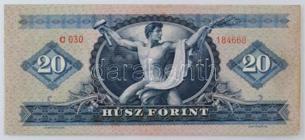 1949. 20Ft "C 030 184668" T:VF Hungary 1949. 20 Forint "C 030 184668" C:VF Adamo...