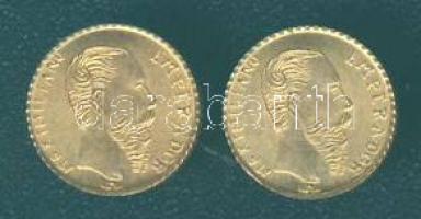 Mexikó 1865. "Maximilian" aranypénz mini reprodukciója (2x)