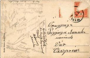 Zirc, Cuha-völgyi vasútvonal, vasúti híd. Scherer János kiadása (Rb)