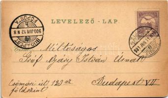 1900 Szliács, Sliac; látkép, fürdő. Schwidernoch Károly műintézete / general view, spa. Art Nouveau,...