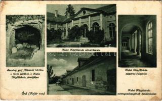 Érd, Kalot Népfőiskola udvar részlete, tantermi folyosója, mintagazdaságának épületrészlete, Szapáry gróf földalatti börtöne a török időkből a Kalot Népfőiskola pincéjében (fl)