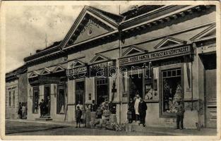 Csurgó, M. kir. dohánynagyáruda, Csurgó és Vidéke Hangya fogyasztási szövetkezet üzlete, Radó Sándor divatáruháza (EB)