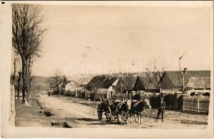 1933 Kolta, Koltha, Koltovjec; utca, tehén szekér / street, cow cart. photo