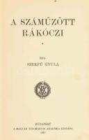 Szekfű Gyula: A száműzött Rákóczi. 1715-35. Bp., 1913, MTA (Hornyánszky-ny.), VIII+418 p. Első kiadás. Kiadói aranyozott gerincű egészvászon-kötés, a borítón némi kopással, helyenként minimálisan foltos lapokkal, ceruzás bejegyzésekkel.