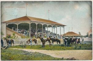 1910 Siófok, lóverseny. Dr. Trenkler és Társa kiadása (EB)