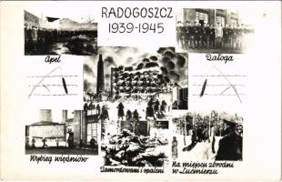 Radogoszcz 1939-1945, Zywe Pochodnie / Jewish prison of the Nazis - modern photo Z.B. o W.I.D. Lódz-Baluty