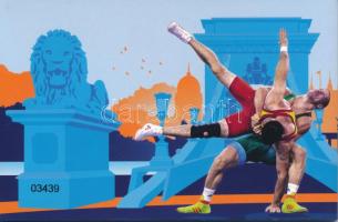 2018. 50Ft Cu-Ni "Birkózó Világbajnokság" első napi veret számozott díszcsomagolásban &quo...