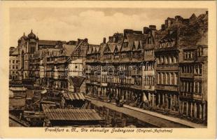 Frankfurt, Die ehemalige Judengasse (Original-Aufnahme) / Jewish Quarter with synagogue