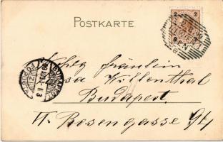 1899 (Vorläufer) Magyar katonatiszt és hölgy / Hungarian military officer. litho s: Geiger R