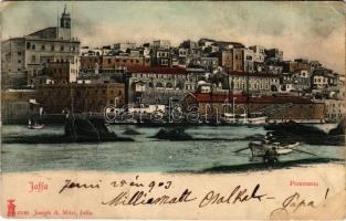 1903 Jaffa (Tel-Aviv), Panorama. Joseph A. Mitri (fa)