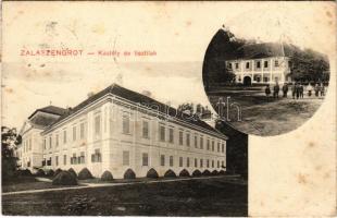 1911 Zalaszentgrót, Gróf Károlyi kastély és tisztilak. Nagy Sándor kiadása (EK)