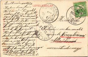 1911 Zalaszentgrót, Gróf Károlyi kastély és tisztilak. Nagy Sándor kiadása (EK)