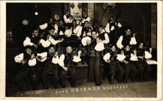 1942 Budapest VII. Café Ostende kávéház, belső, Rajkó cigány zenekar. Faragó László Artistica Foto