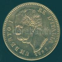 Olaszország 1892. 20L Au fém utánverete T:1