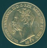 Olasz Államok/Szardínia 1859. 20L Au fém utánverete T:1