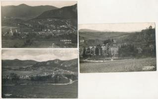 Csobánka - 3 db régi fotóképeslap