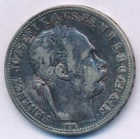 1892KB 1Ft Ag "Ferenc József / Fiume címer" T:VF patina Adamo M15